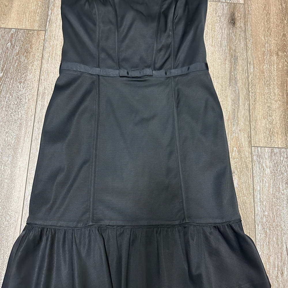 White House Black Market Strapless LBD